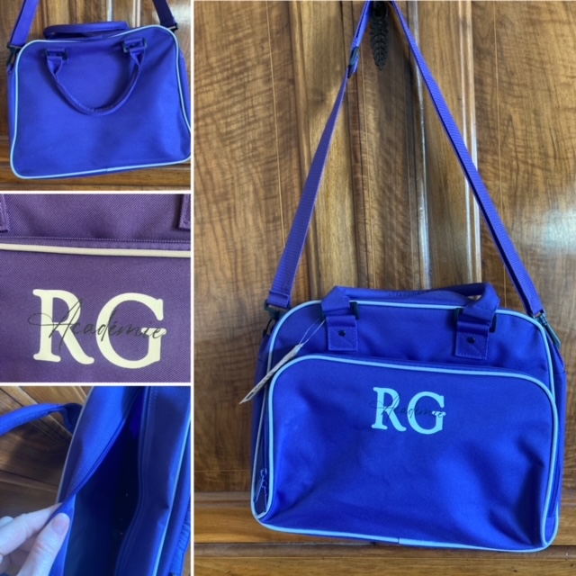 Sac de danse Violet.2 rangements .Fermeture éclair .Anse réglable